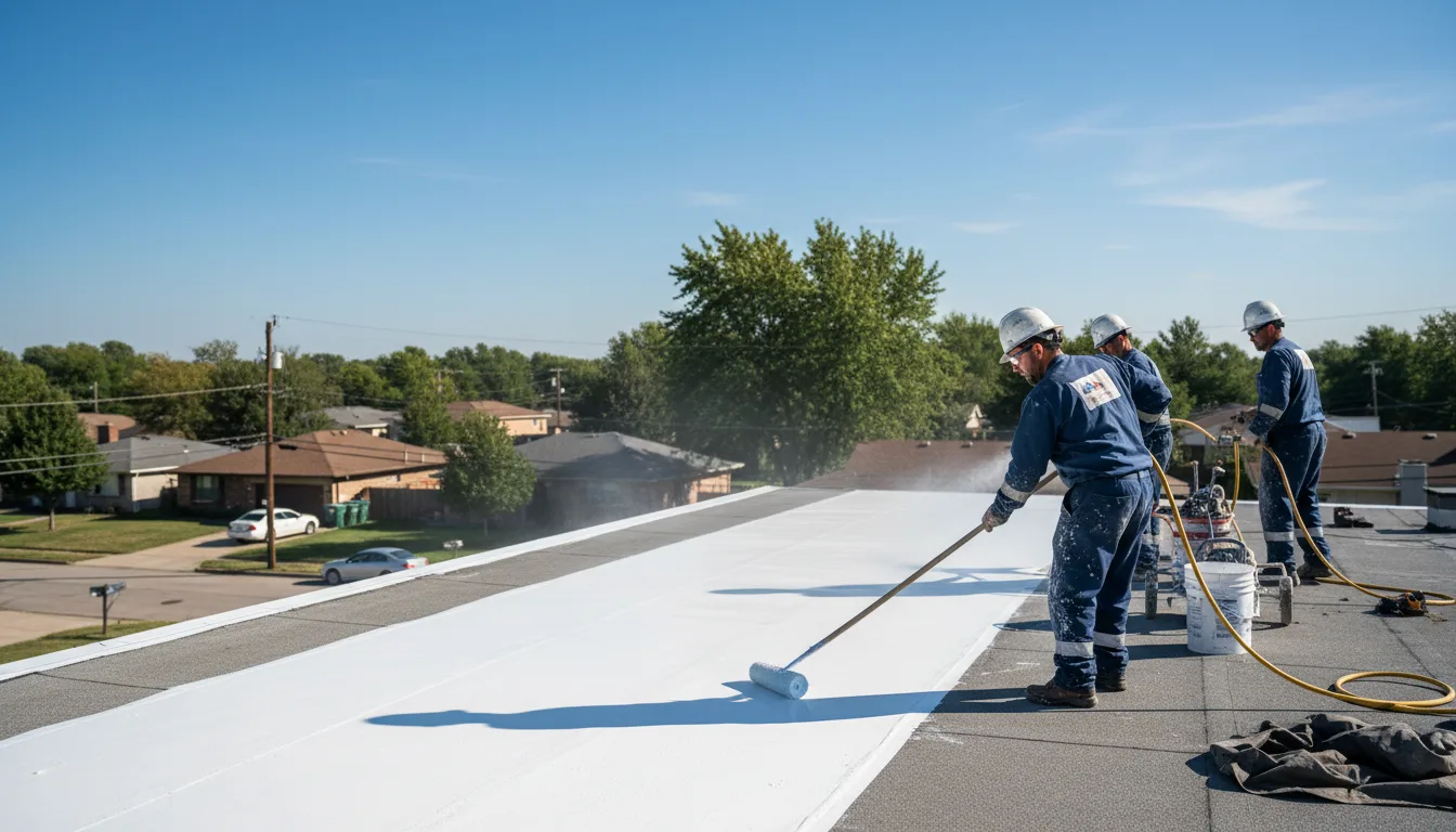 Commercial roof coating in North Pitcher, NY near me